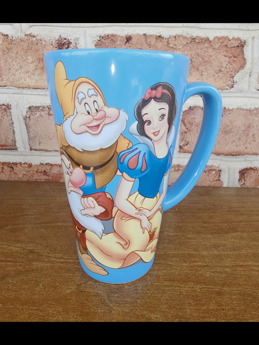 Disney Blue Snow White & Dopey Ceramic Drinkware Mug